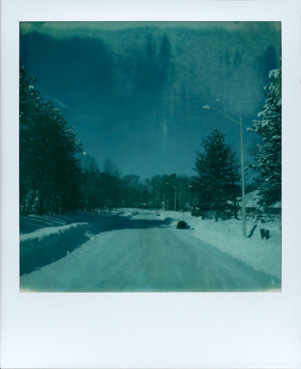 Приклад дефекту плівки Polaroid на холоді