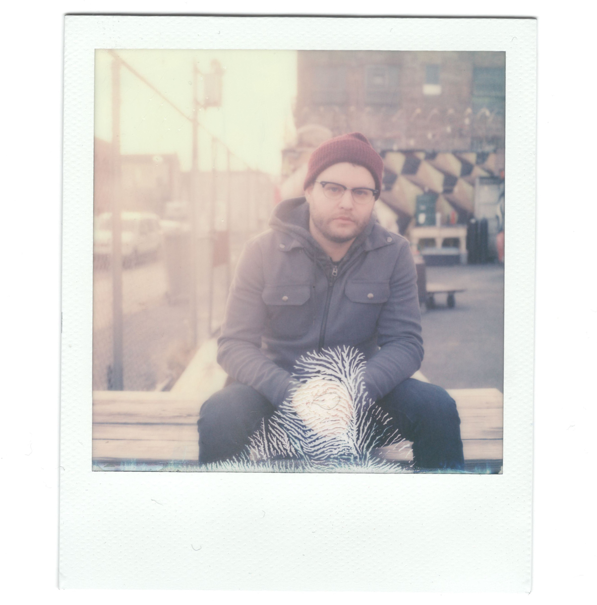 Приклад дефекту плівки Polaroid при перегріванні