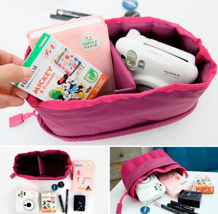 Сумка для кассет и Fujifilm instax mini, Polaroid камеры с защитной подушкой