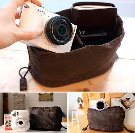 Сумка для кассет и Fujifilm instax mini, Polaroid камеры с защитной подушкой