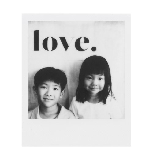 Кассета polaroid 600 черно белая
