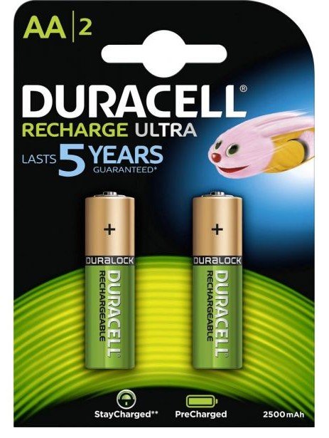 Батарея аккумулятор duracell 2500mah (2шт)