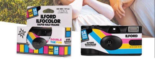 Ilford Ilfocolor Rapid одноразова фотокамера подвійний кадр (54 кадри)