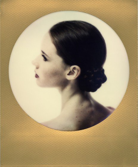 Кассета Polaroid 600 Color золотая рамка