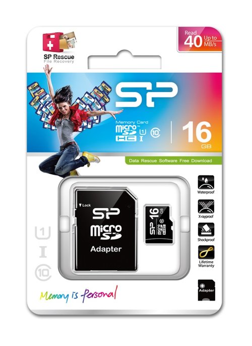 Карта памяти Silicon Power 16Gb (class 10) 40Mb/s
